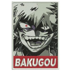 Bakugo Embroidery Design - My Hero Academia Anime Embroidery Design