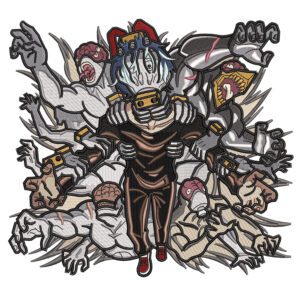 Shigaraki Tomura Embroidery Design - My Hero Academia Anime Embroidery Design