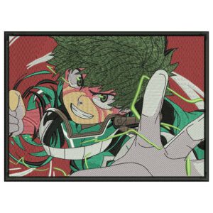 Midoriya Embroidery Design - My Hero Academia Anime Embroidery Design