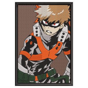 Bakugo Embroidery Design - My Hero Academia Anime Embroidery Design