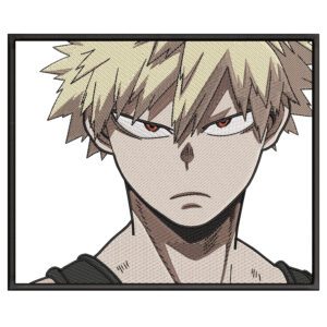 Bakugo Embroidery Design - My Hero Academia Anime Embroidery Design