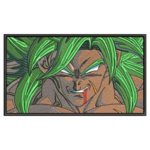 Broly Embroidery Design - Dragon Ball Anime Embroidery Design