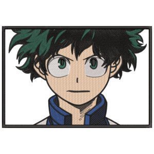 Izuku Midoriya Embroidery Design - My Hero Academia Anime Embroidery Design