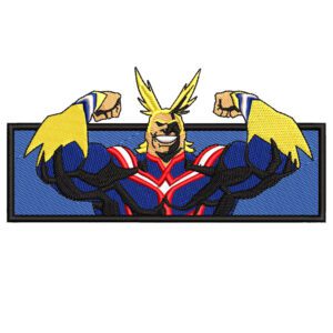 All Might Embroidery Design - My Hero Academia Anime Embroidery Design