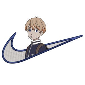 Mikey Swoosh Embroidery Design - Tokyo Revengers Nike Anime Embroidery Design