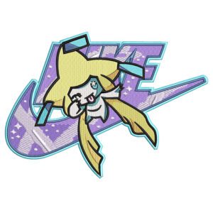 Jirachi Nike Embroidery Design - Pokemon Nike Anime Embroidery Design