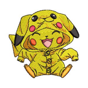 Baby Pikachu Embroidery Design - Pokemon Anime Embroidery Design