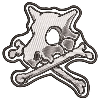 Cubone Skull Embroidery Design - Pokemon Anime Embroidery Design