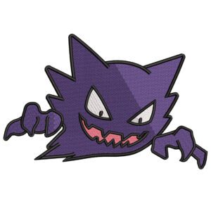 Haunter Embroidery Design - Pokemon Anime Embroidery Design