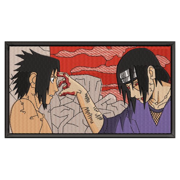 Sasuke Itachi Embroidery Design - Naruto Anime Embroidery Design