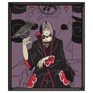 Itachi Uchiha Embroidery Design - Naruto Anime Embroidery Design