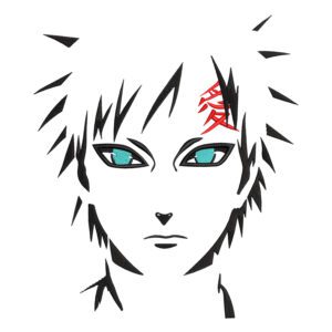 Garaa Embroidery Design - Naruto Anime Embroidery Design