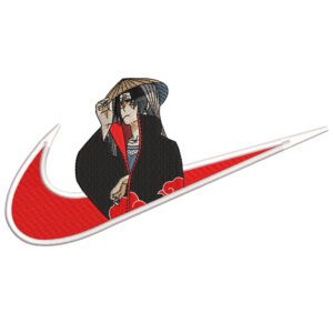 Itachi Swoosh Embroidery Design - Naruto Nike Anime Embroidery Design