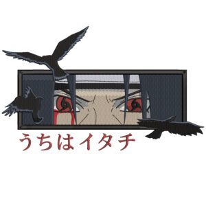 Itachi Eyes Embroidery Design - Naruto Anime Embroidery Design