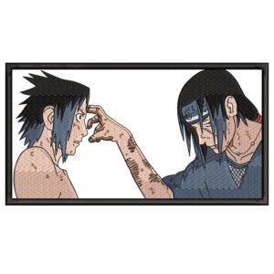 Itachi Sasuke Embroidery Design - Naruto Anime Embroidery Design