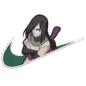 Orochimaru Swoosh Embroidery Design - Naruto Nike Anime Embroidery Design