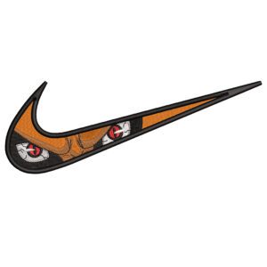 Kurama Swoosh Embroidery Design - Naruto Nike Anime Embroidery Design