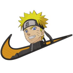 Naruto Swoosh Embroidery Design - Naruto Nike Anime Embroidery Design