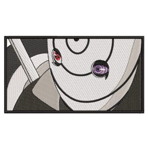 Obito Mask Embroidery Design - Naruto Anime Embroidery Design