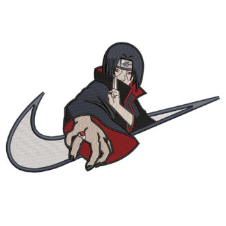 Itachi Swoosh Embroidery Design - Naruto Nike Anime Embroidery Design