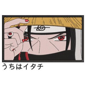 Itachi Uchiha Embroidery Design - Naruto Anime Embroidery Design