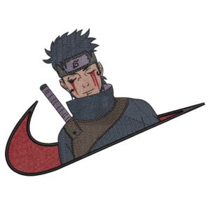 Shisui Swoosh Embroidery Design - Naruto Nike Anime Embroidery Design