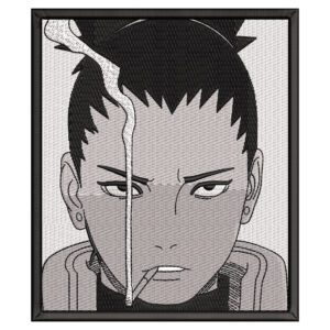 Shikamaru Nara Embroidery Design - Naruto Anime Embroidery Design