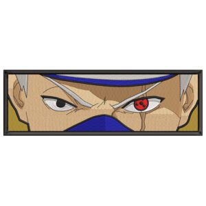 Kakashi Eyes Embroidery Design - Naruto Anime Embroidery Design