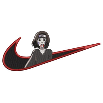 Rin Swoosh Embroidery Design - Naruto Nike Anime Embroidery Design