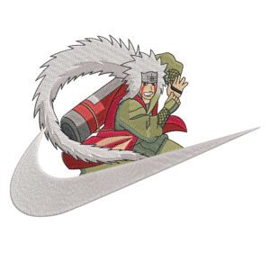 Jiraiya Swoosh Embroidery Design - Naruto Nike Anime Embroidery Design