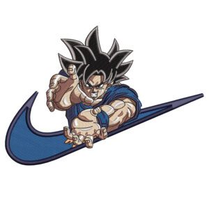 Goku Swoosh Embroidery Design - Dragon Ball Nike Anime Embroidery Design