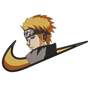 Pain Swoosh Embroidery Design - Naruto Nike Anime Embroidery Design