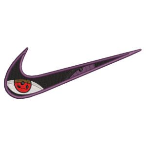 Rinnesharingan Swoosh Embroidery Design - Naruto Nike Anime Embroidery Design