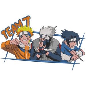 Team7 Embroidery Design - Naruto Anime Embroidery Design