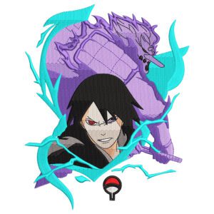 Sasuke Susano Embroidery Design - Naruto Anime Embroidery Design