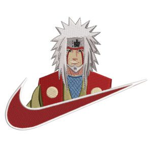 Jiraiya Swoosh Embroidery Design - Naruto Nike Anime Embroidery Design