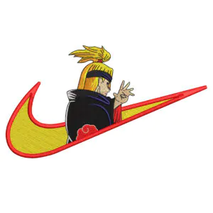 Deidara Swoosh Embroidery Design - Naruto Nike Anime Embroidery Design