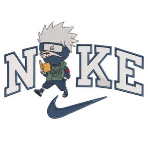 Kakashi Nike Embroidery Design - Naruto Nike Anime Embroidery Design