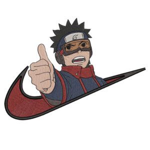 Obito Swoosh Embroidery Design - Naruto Nike Anime Embroidery Design