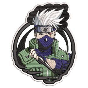 Kakashi Hatake Embroidery Design - Naruto Anime Embroidery Design