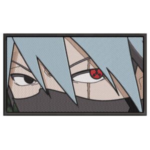 Kakashi Eyes Embroidery Design - Naruto Anime Embroidery Design