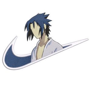 Sasuke Swoosh Embroidery Design - Naruto Nike Anime Embroidery Design