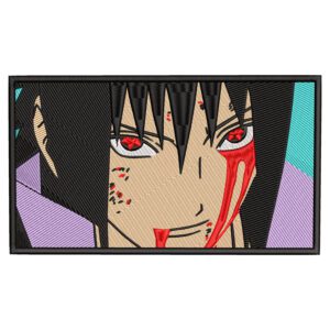 Sasuke Uchiha Embroidery Design - Naruto Anime Embroidery Design