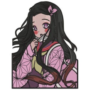 Nezuko Embroidery Design - Demon Slayer Anime Embroidery Design