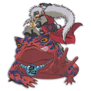 Jiraiya Toad Embroidery Design - Naruto Anime Embroidery Design