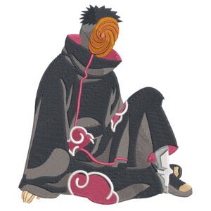 Obito Embroidery Design - Naruto Anime Embroidery Design