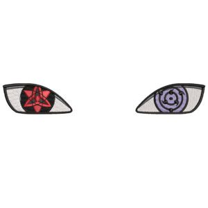 Rinnesharingan Eyes Embroidery Design - Naruto Anime Embroidery Design