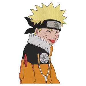 Kid Naruto Tease Embroidery Design - Naruto Anime Embroidery Design