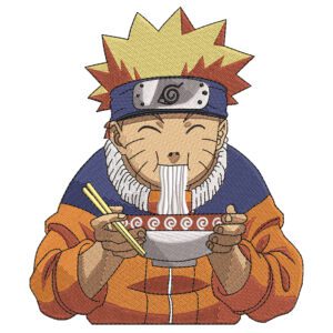 Naruto Ramen Embroidery Design - Naruto Anime Embroidery Design