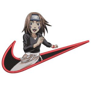 Rin Swoosh Embroidery Design - Naruto Nike Anime Embroidery Design